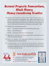 Benami Property Transactions, Black Money, Money Laundering Treatise